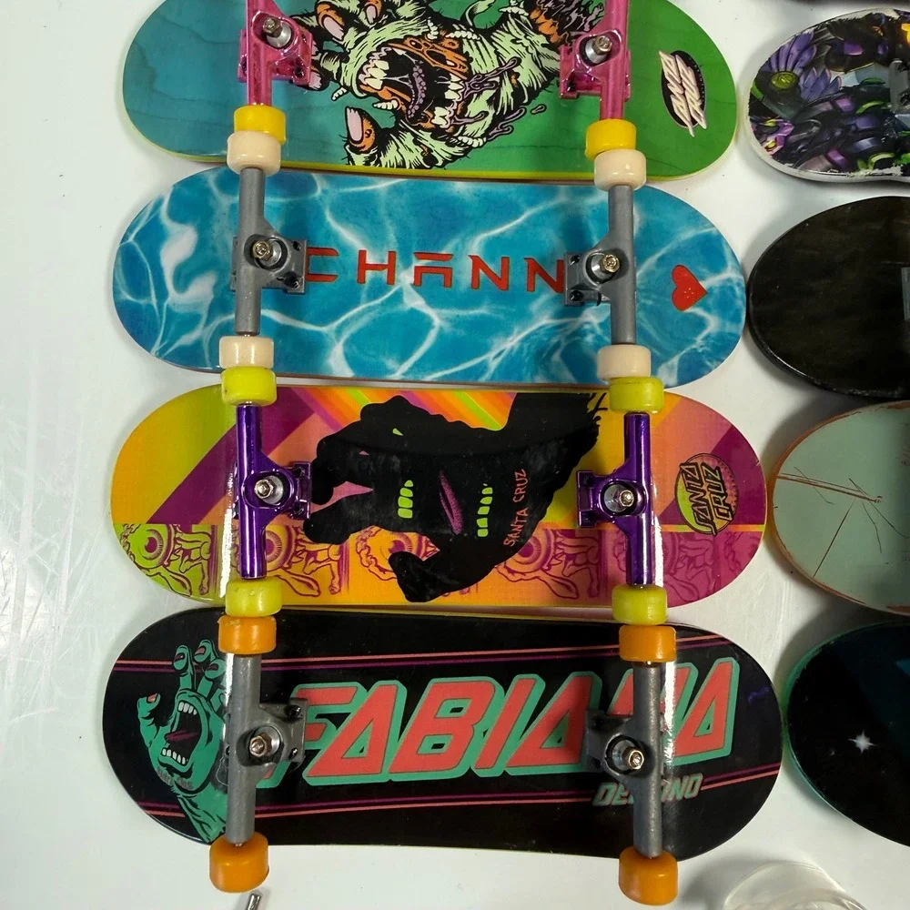 Tech Deck Fingerboard Lot Bundle 14pc Santa Cruz Zero Diamond Flip Bakugan - Picture 3 of 7